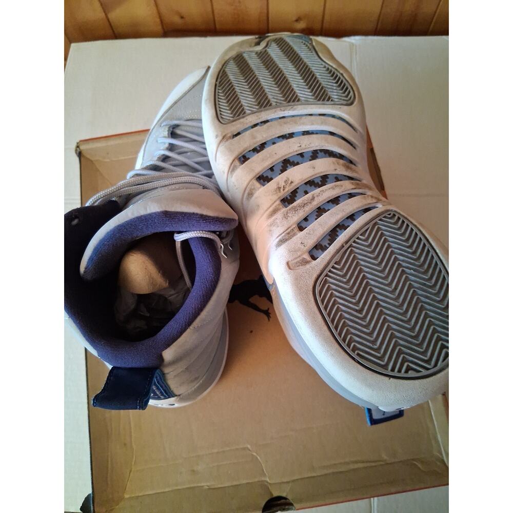 Jordan Air Jordan 14 Retro Grey University Blue High Top 130690-007 - Picture 7 of 8
